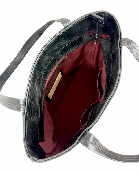 Black Leather Tote