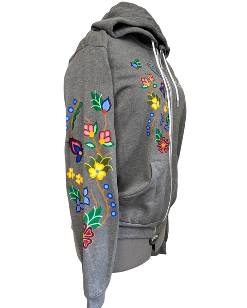 Nishiin Designs Full Zip Hoodie in Deep Heather