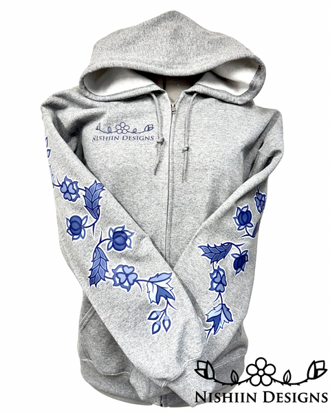 Zip Up Hoodie - Heather Grey