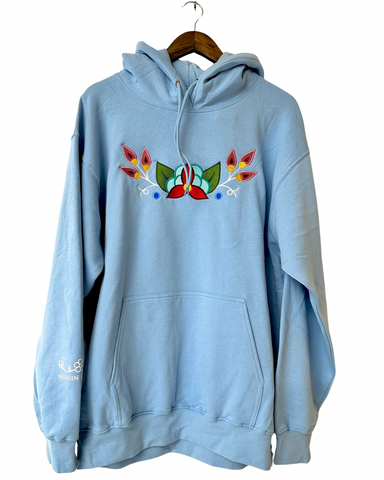 Nishiin Designs Hooded Sweatshirt in Sky Blue