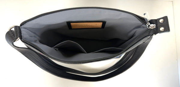 4. Nishiin Designs Cross Body Purse - Black & Tan