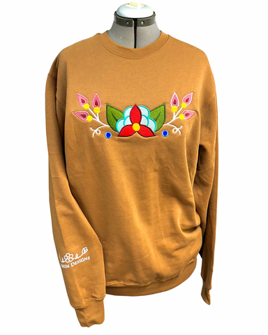 Nishiin Designs Crewneck Sweatshirt in Caramel