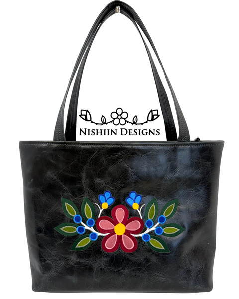 Black Leather Tote