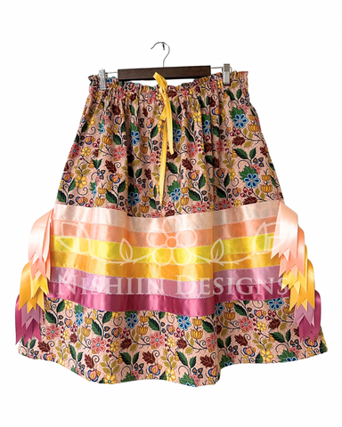 Nishiin Designs Ribbon Skirt - Summery Mid Calf Length