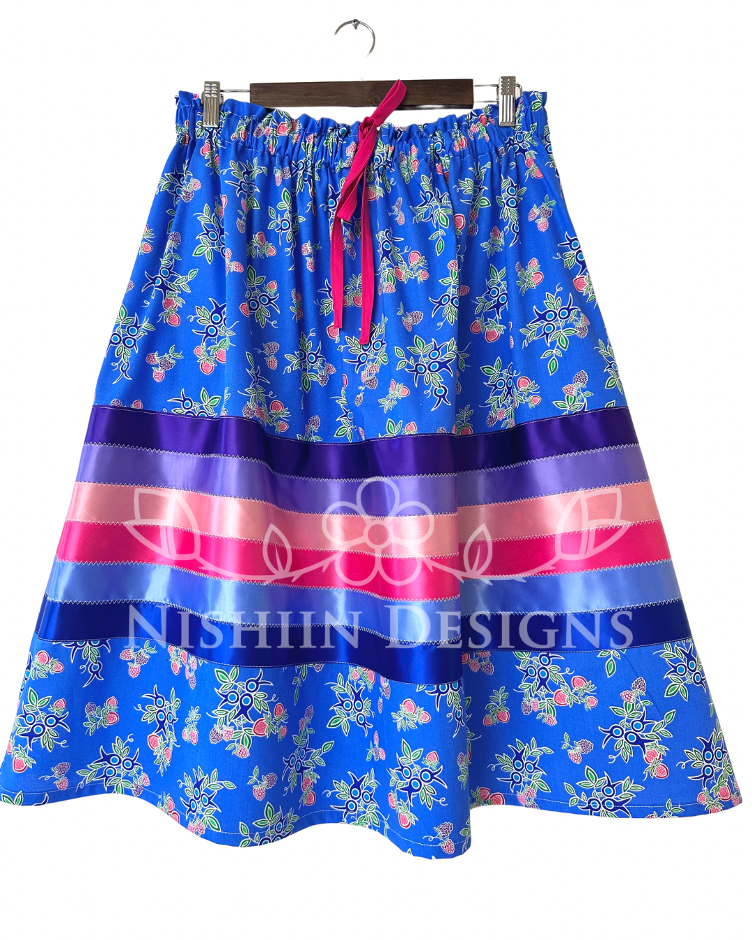 Nishiin Designs Ribbon Skirt - Summery Mid Calf Length