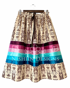 Nishiin Designs Ribbon Skirt - Summery Mid Calf Length