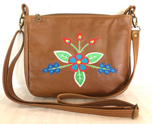 Classic Cross Body in Tan Leather