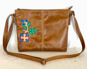 Tan Leather Cross Body Purse